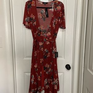 NWT Lulu Floral Wrap Dress- Sz XL